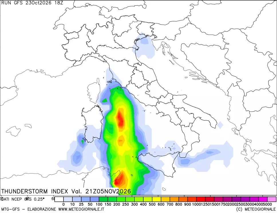 mappa Indice Temporali (TSI)