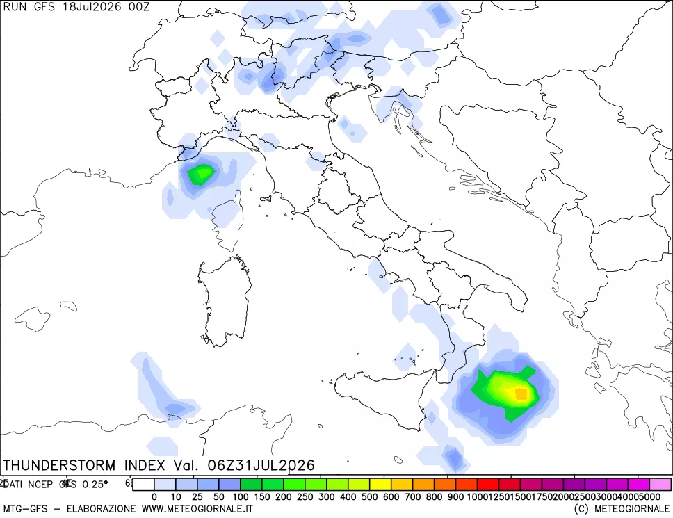 mappa Indice Temporali (TSI)