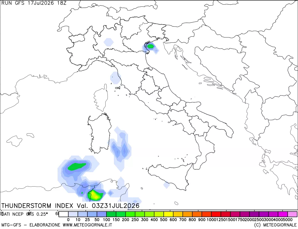 mappa Indice Temporali (TSI)
