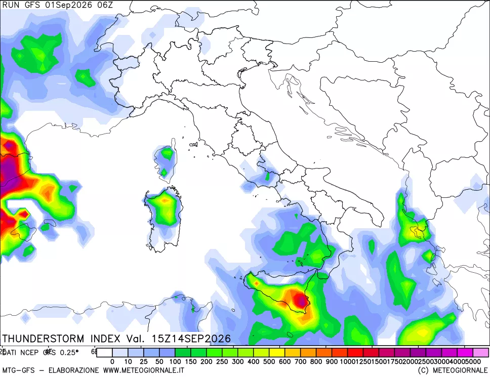 mappa Indice Temporali (TSI)