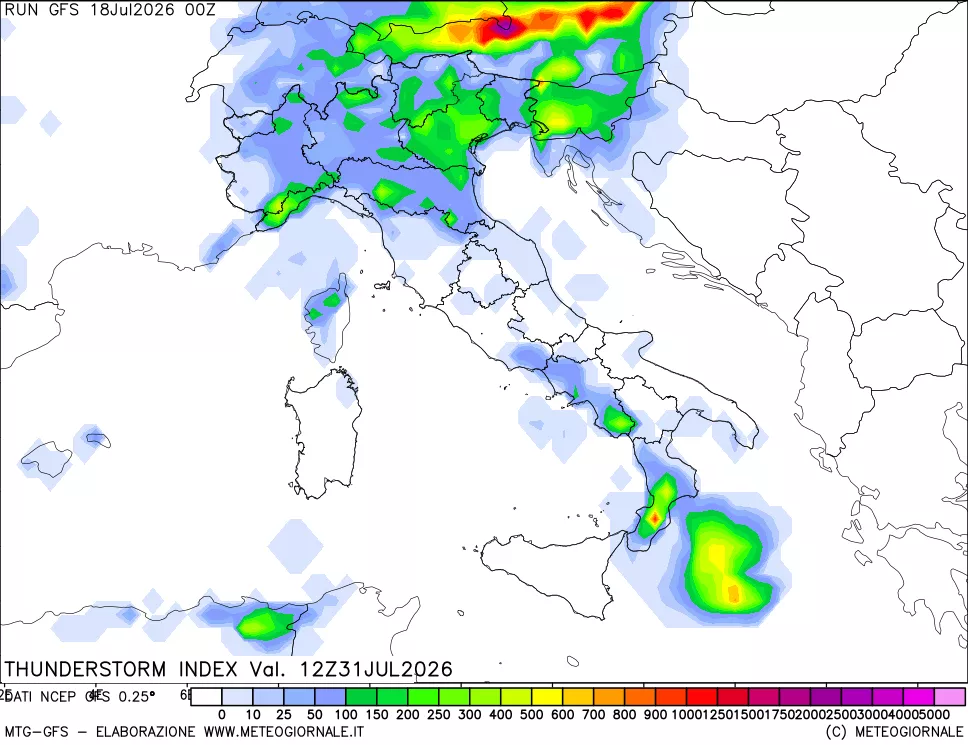 mappa Indice Temporali (TSI)