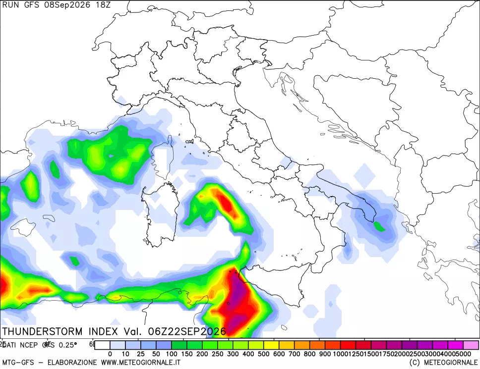 mappa Indice Temporali (TSI)