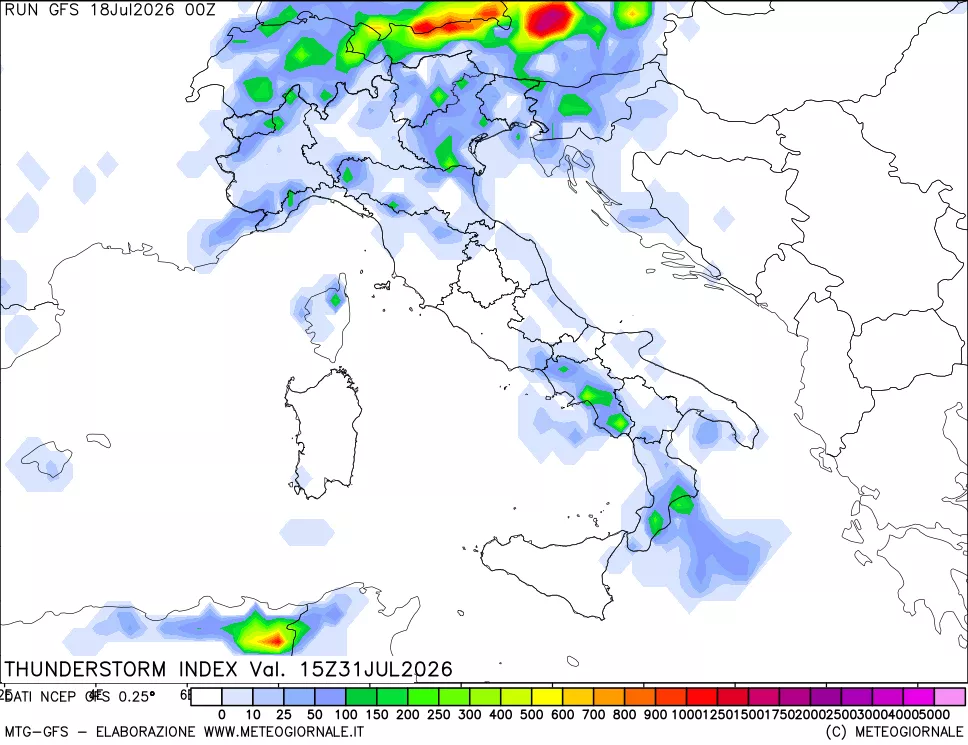 mappa Indice Temporali (TSI)