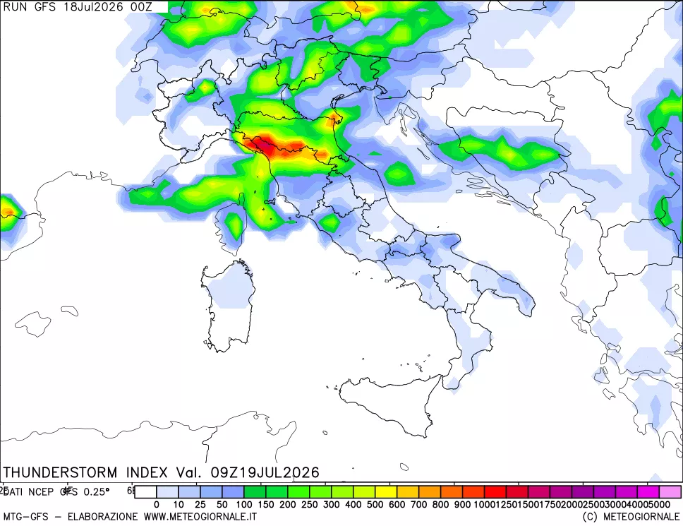 mappa Indice Temporali (TSI)