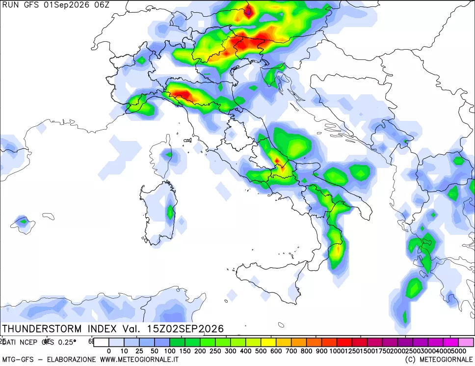 mappa Indice Temporali (TSI)