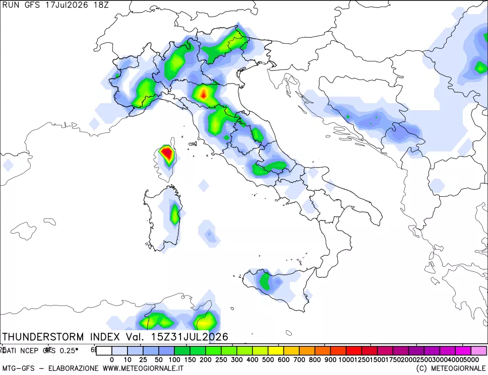 mappa Indice Temporali (TSI)