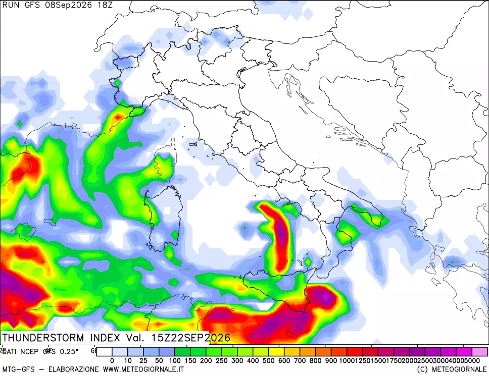 mappa Indice Temporali (TSI)