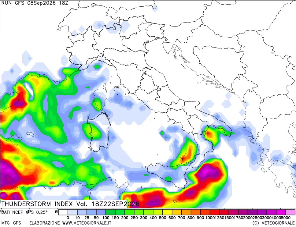 mappa Indice Temporali (TSI)
