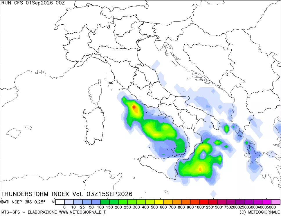 mappa Indice Temporali (TSI)