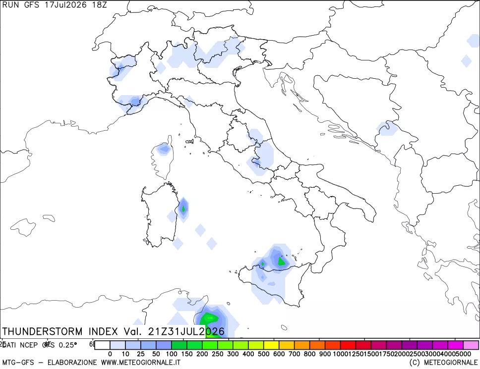 mappa Indice Temporali (TSI)