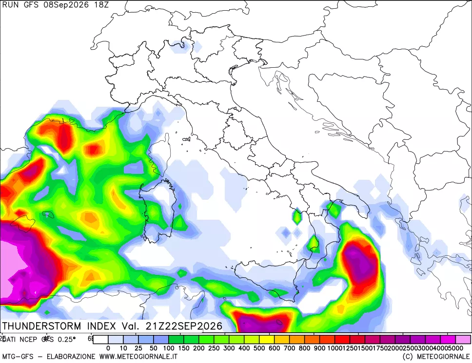 mappa Indice Temporali (TSI)