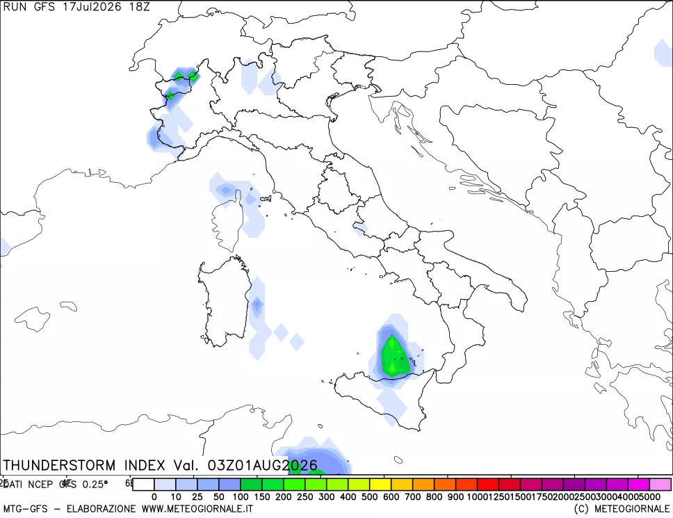 mappa Indice Temporali (TSI)