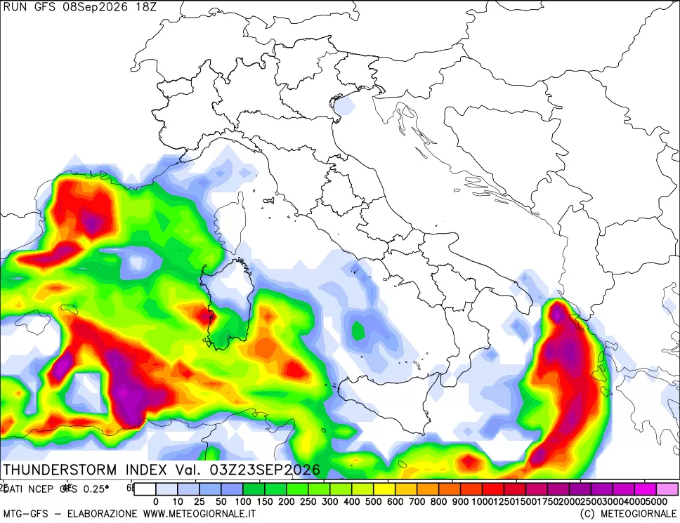 mappa Indice Temporali (TSI)