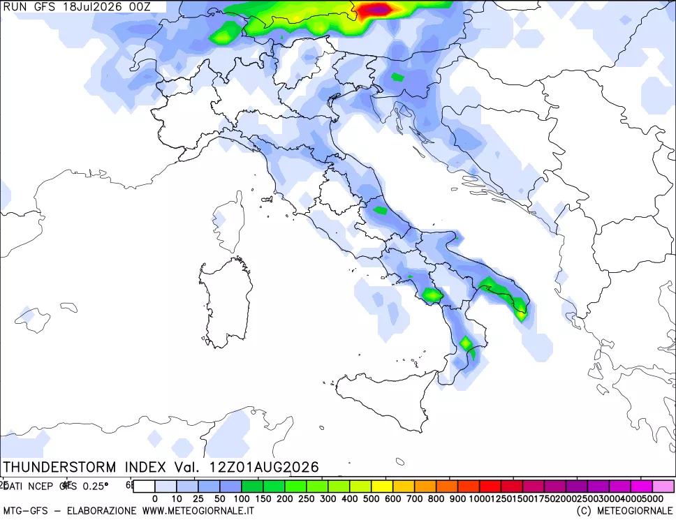 mappa Indice Temporali (TSI)
