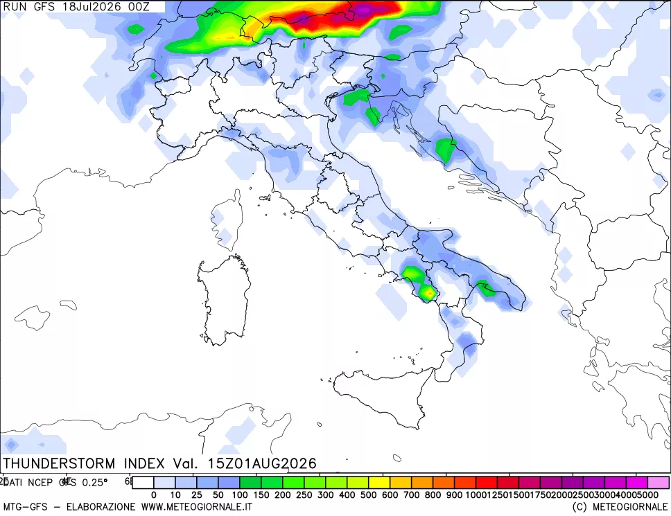 mappa Indice Temporali (TSI)