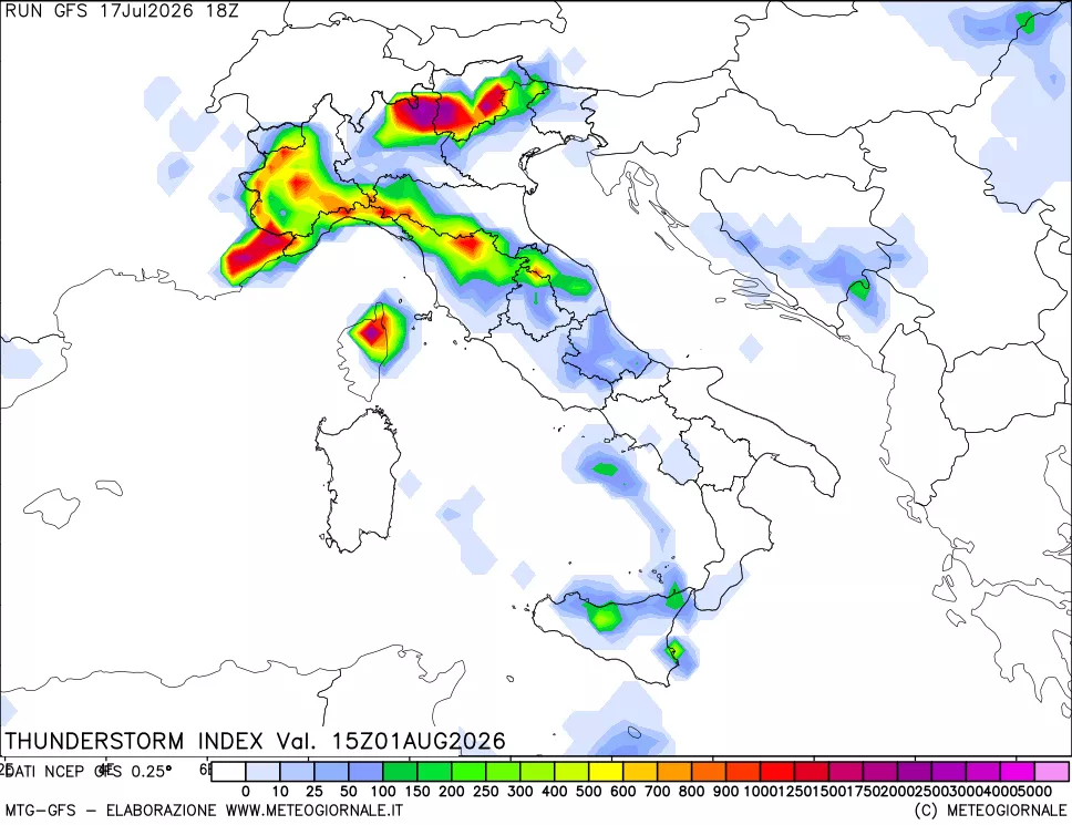 mappa Indice Temporali (TSI)