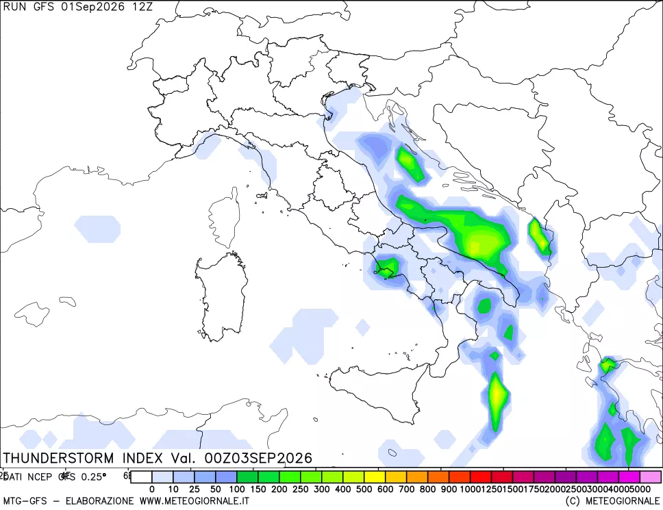 mappa Indice Temporali (TSI)