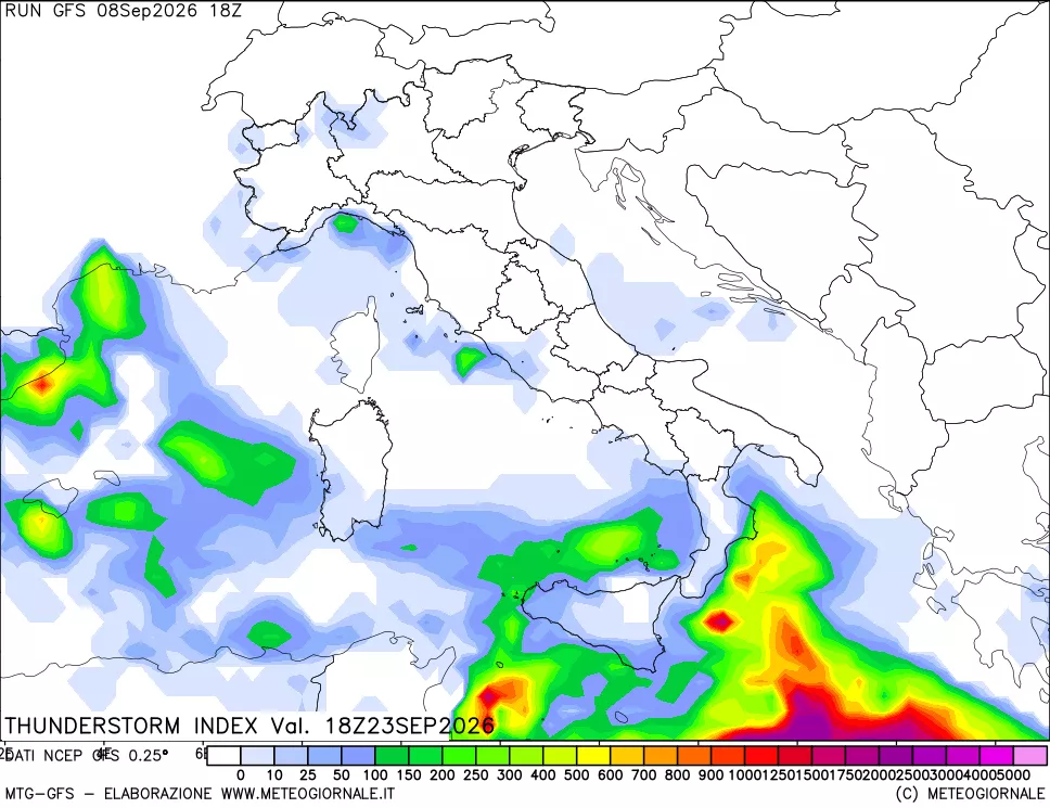 mappa Indice Temporali (TSI)