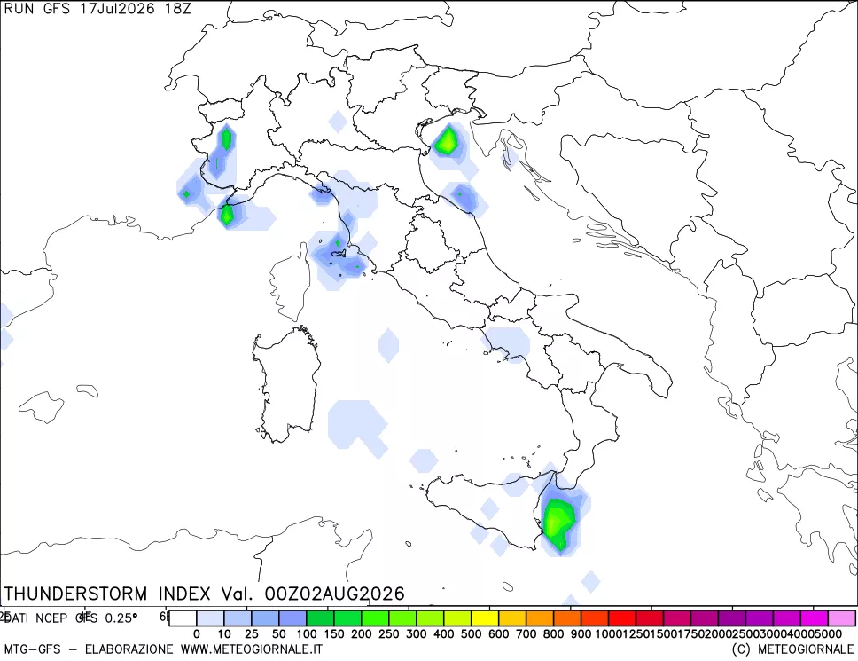 mappa Indice Temporali (TSI)