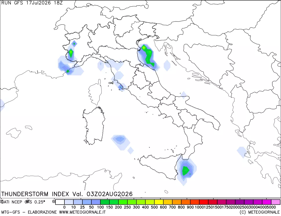 mappa Indice Temporali (TSI)
