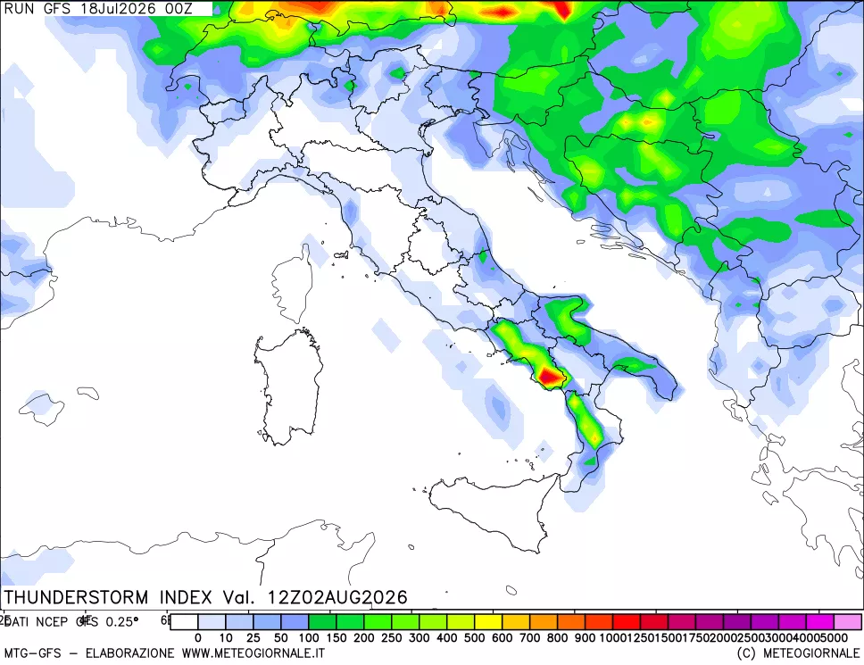 mappa Indice Temporali (TSI)
