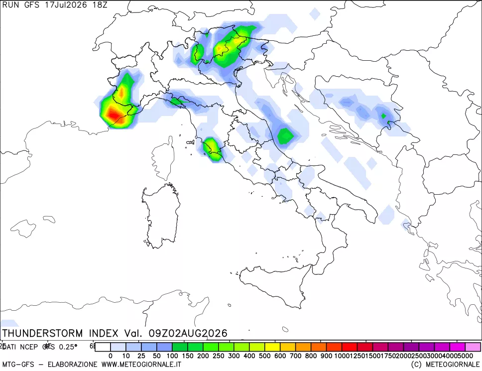 mappa Indice Temporali (TSI)