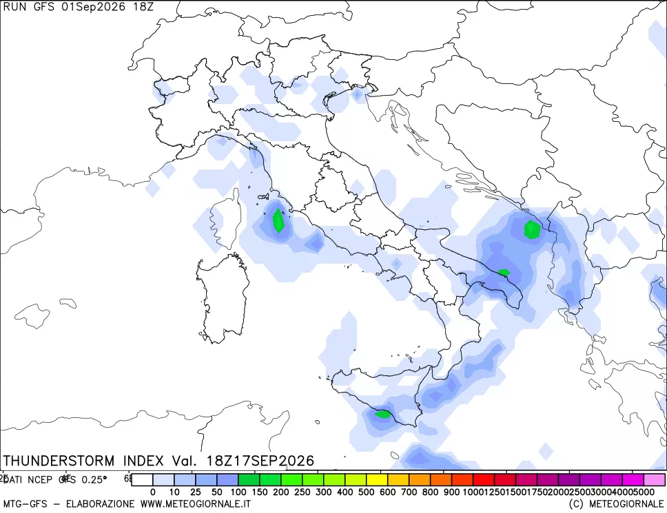 mappa Indice Temporali (TSI)