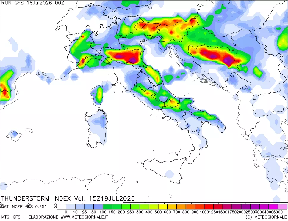 mappa Indice Temporali (TSI)