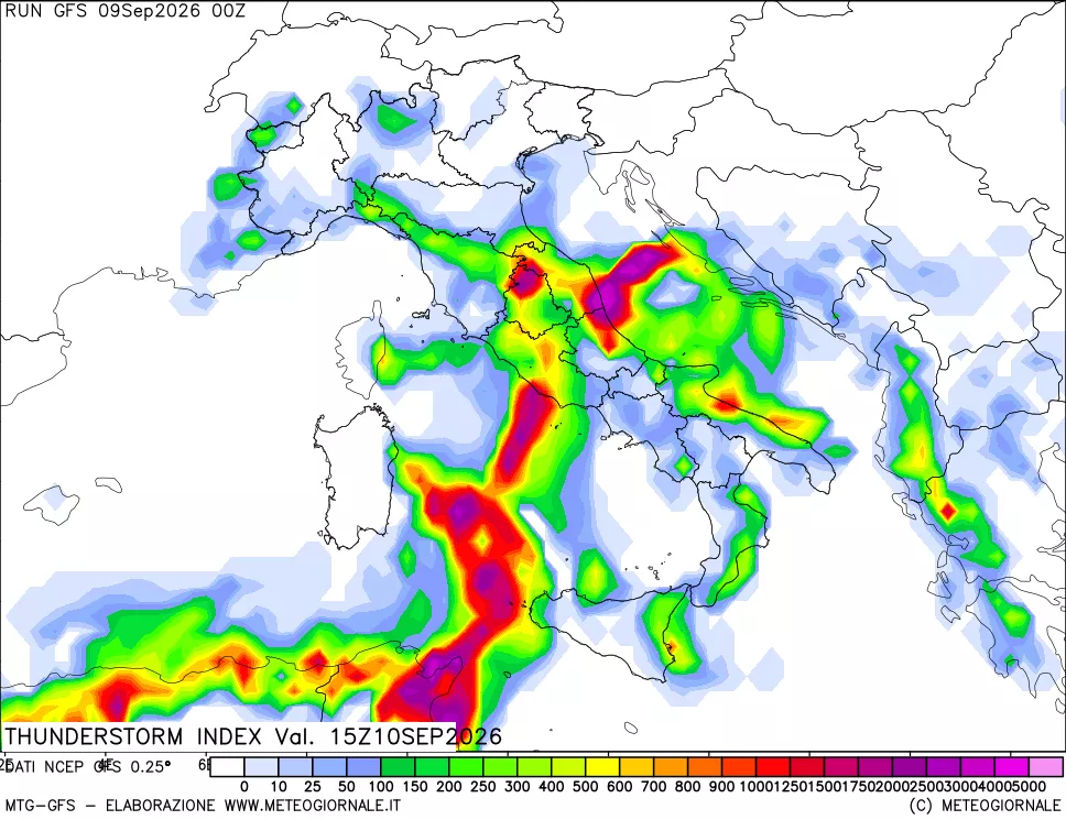 mappa Indice Temporali (TSI)