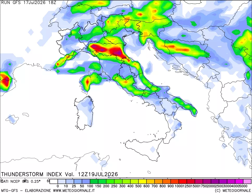 mappa Indice Temporali (TSI)