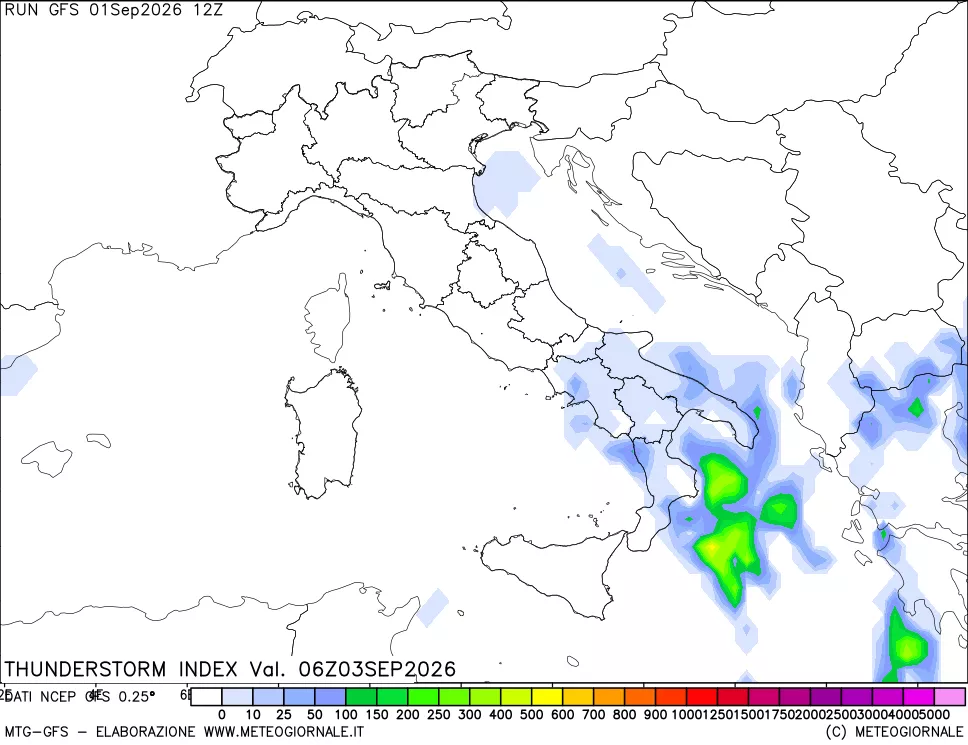 mappa Indice Temporali (TSI)