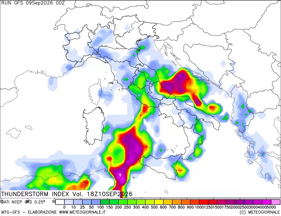 mappa Indice Temporali (TSI)