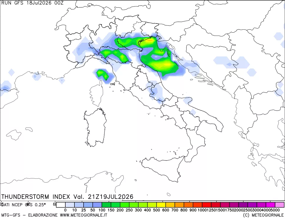 mappa Indice Temporali (TSI)