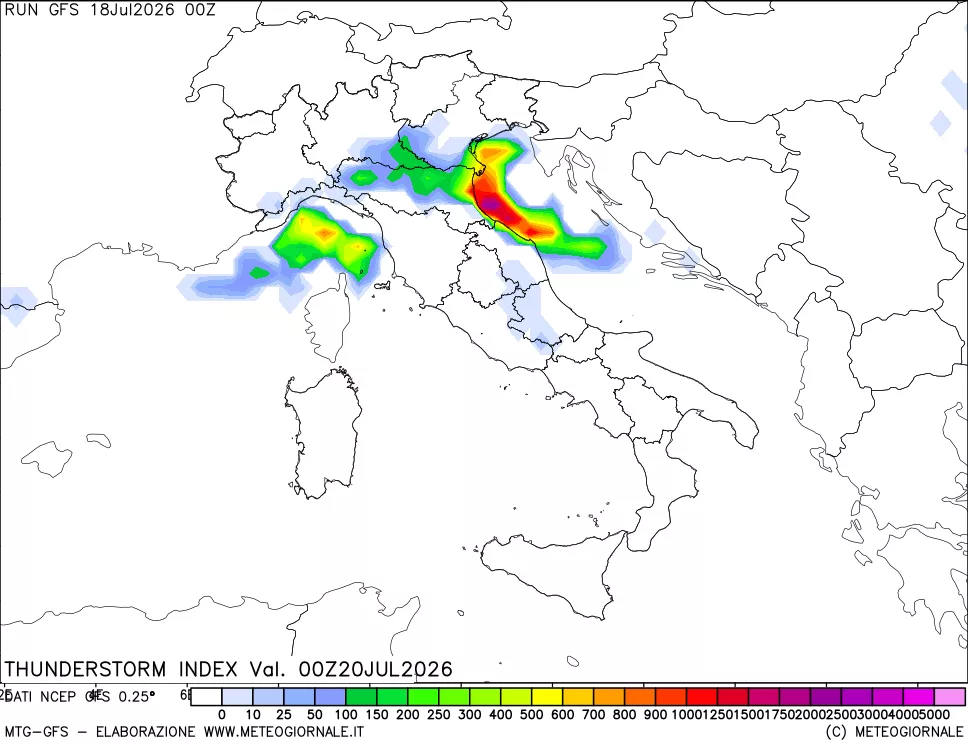 mappa Indice Temporali (TSI)