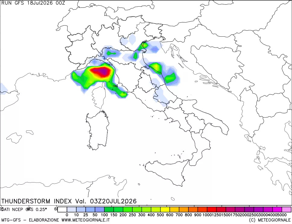 mappa Indice Temporali (TSI)