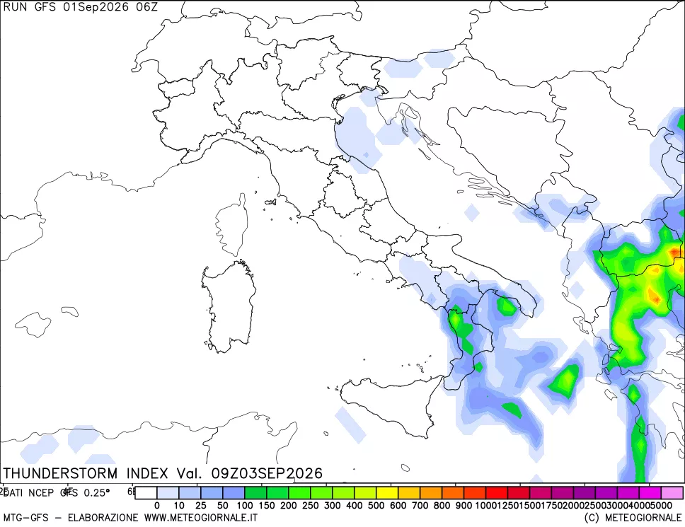 mappa Indice Temporali (TSI)