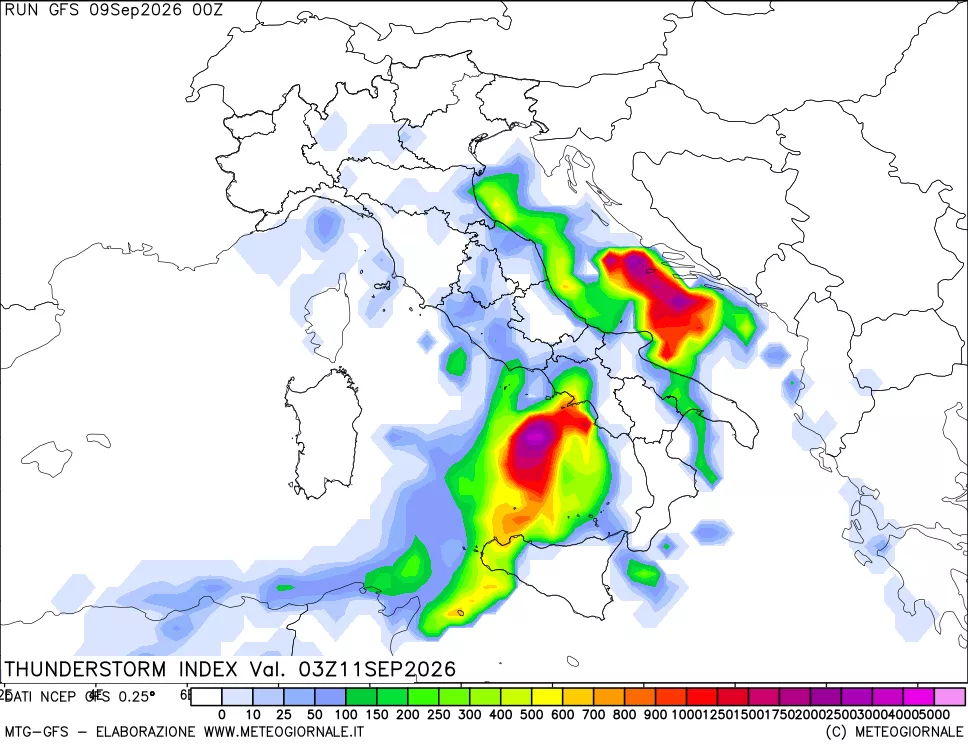 mappa Indice Temporali (TSI)