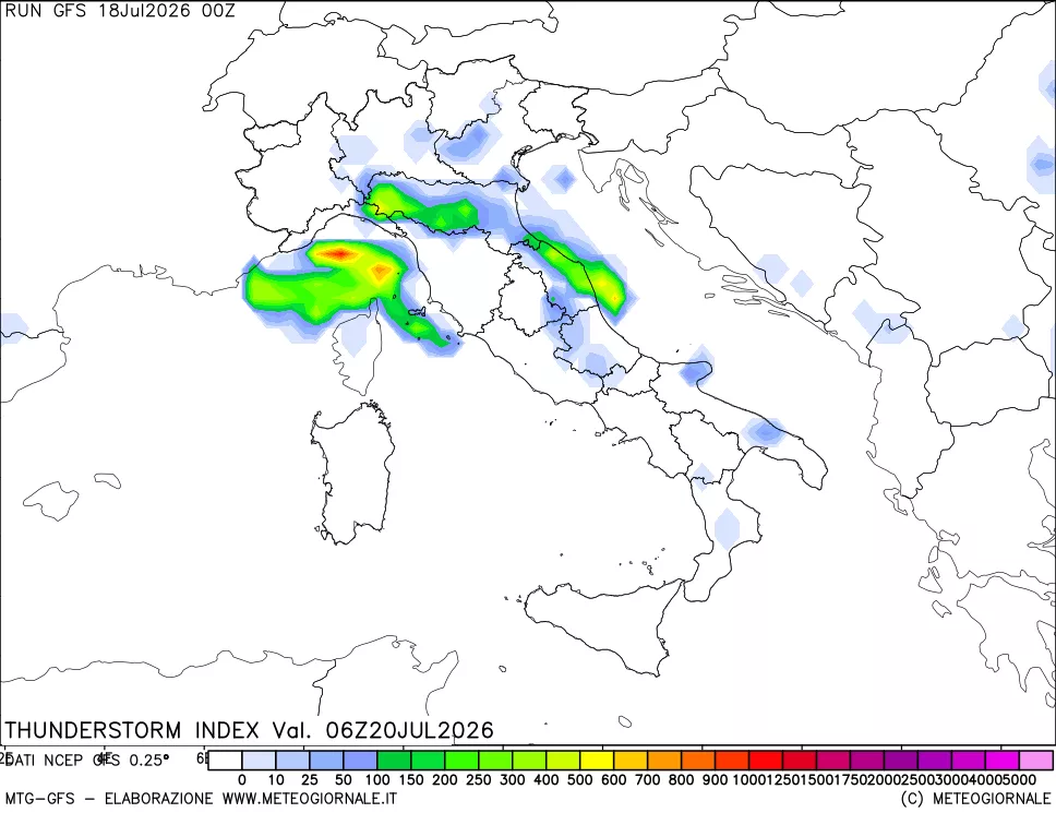 mappa Indice Temporali (TSI)