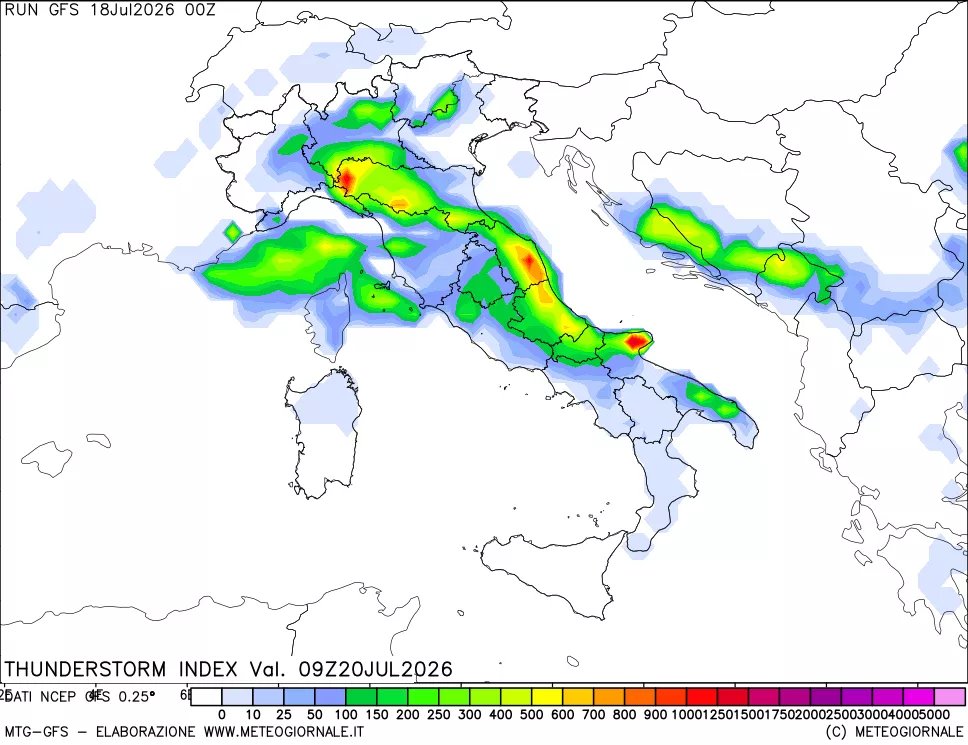 mappa Indice Temporali (TSI)