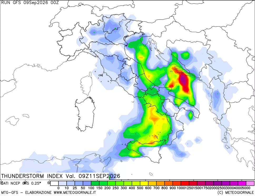 mappa Indice Temporali (TSI)