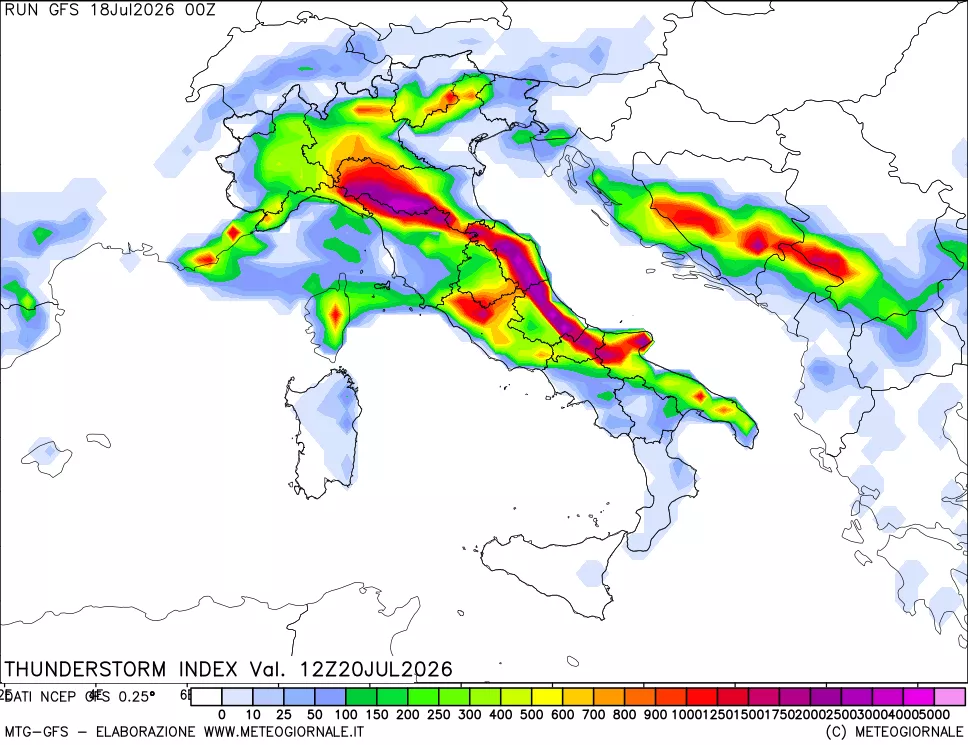 mappa Indice Temporali (TSI)