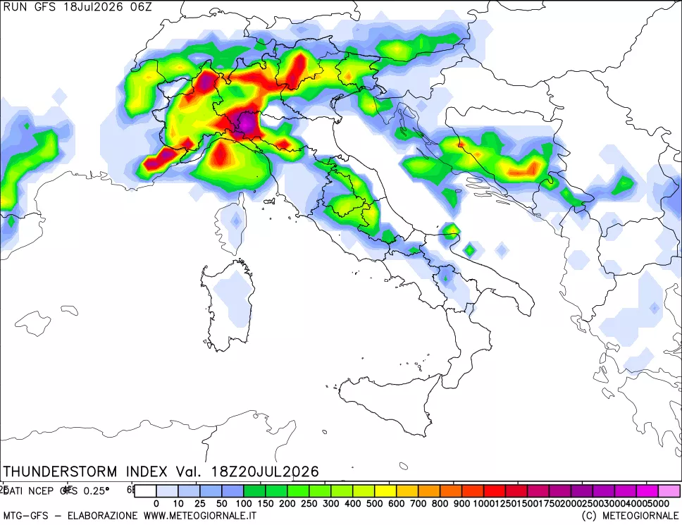 mappa Indice Temporali (TSI)