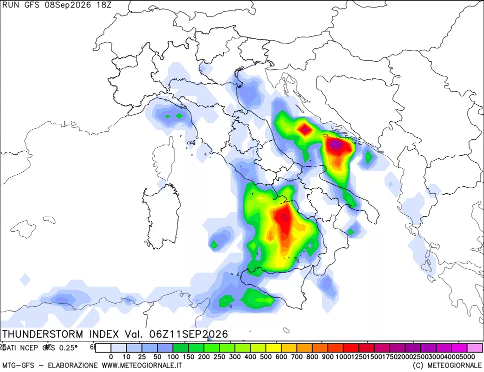 mappa Indice Temporali (TSI)