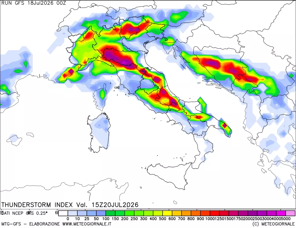 mappa Indice Temporali (TSI)