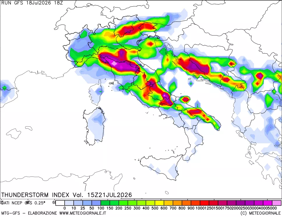 mappa Indice Temporali (TSI)