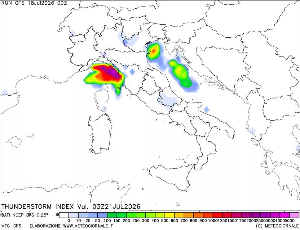 mappa Indice Temporali (TSI)
