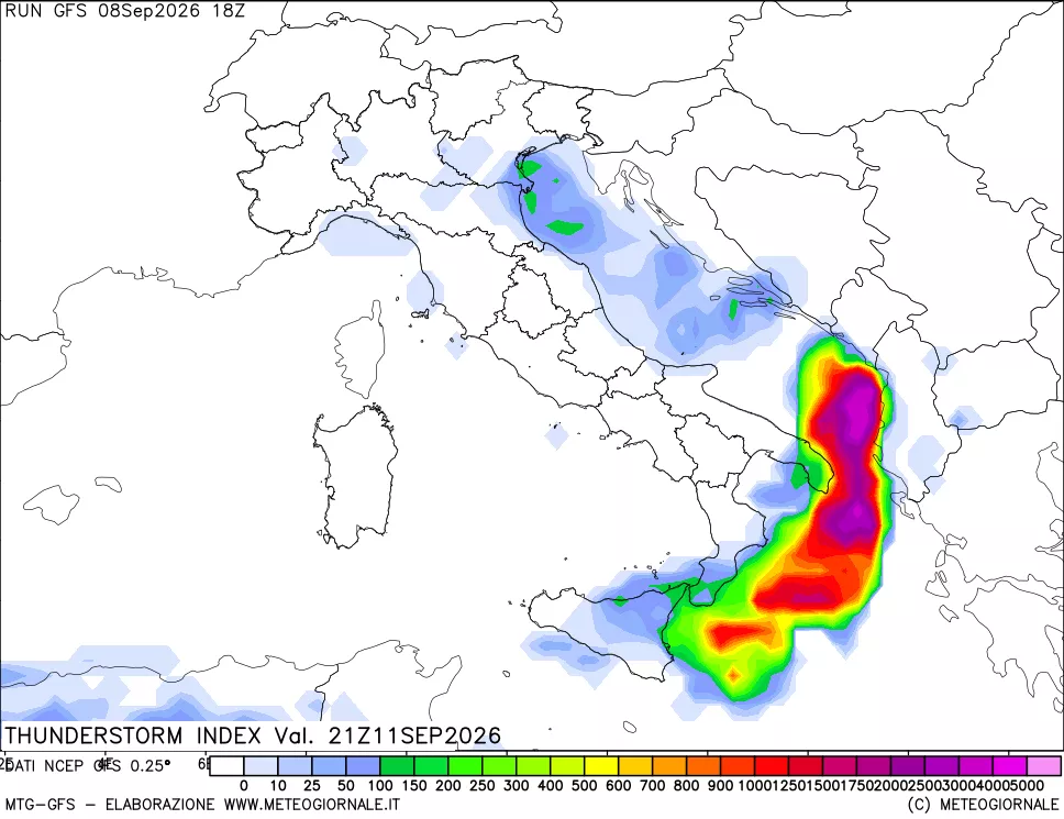 mappa Indice Temporali (TSI)
