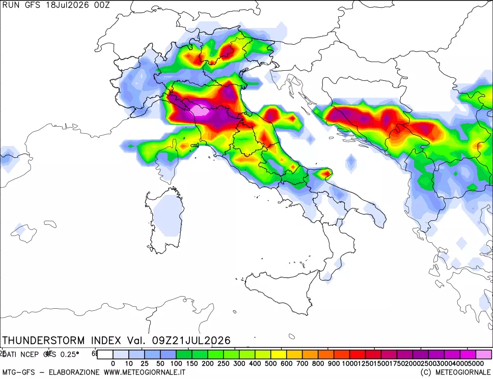 mappa Indice Temporali (TSI)