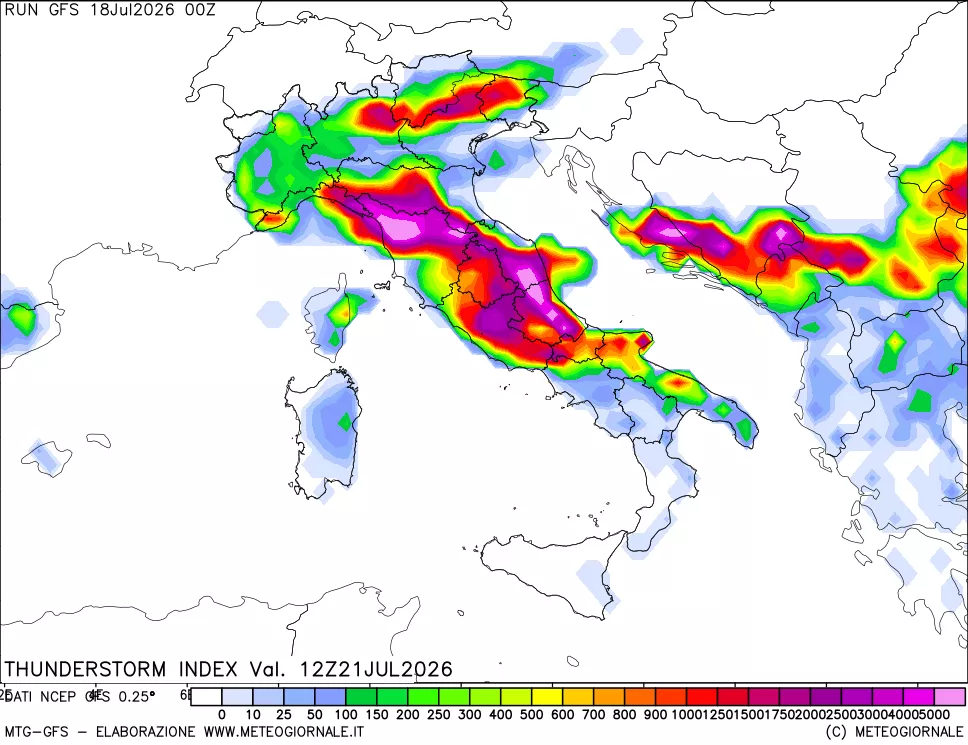 mappa Indice Temporali (TSI)