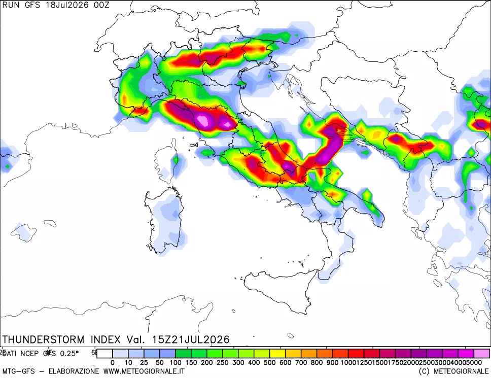 mappa Indice Temporali (TSI)